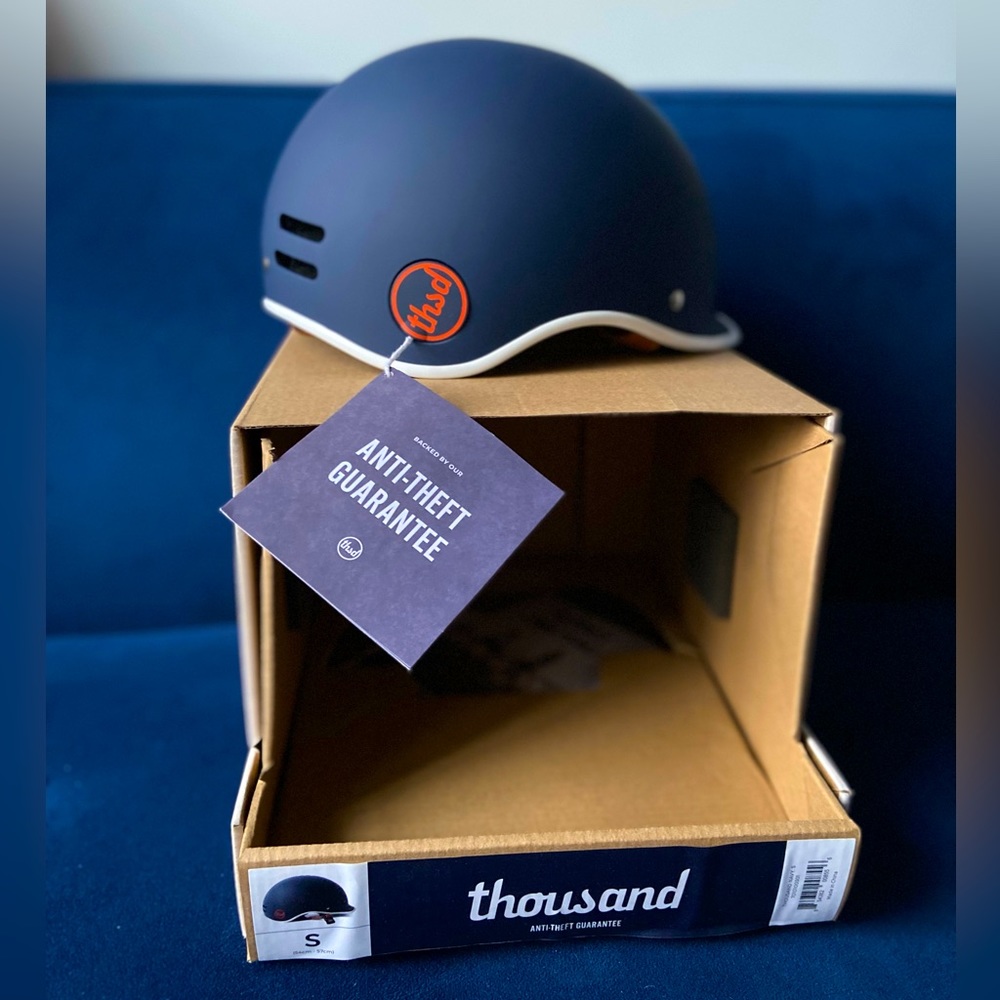 NWT Thousand size S navy bike helmet